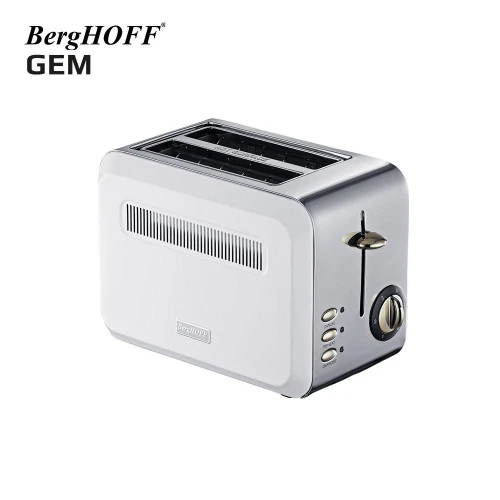 Berghoff Gem Titan Parlak Gümüş Beyaz İki Dilim Ekmek Kızartma Makinesi