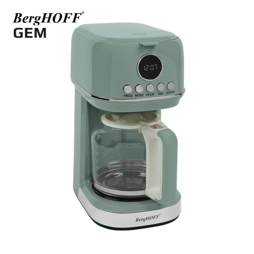 Berghoff Gem Retro 15 Bardak Mint Yeşil Filtre Kahve Makinesi