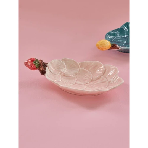 Rice Seramik Tabak - Pembe