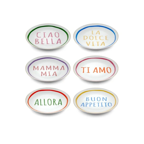 The Mia Ti Amo Pasta Tabağı 6 Kişilik