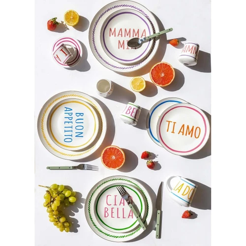 The Mia Ti Amo Pasta Tabağı 6 Kişilik