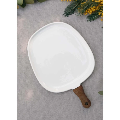 The Mia Woody Porselen Servis 38x25 Cm