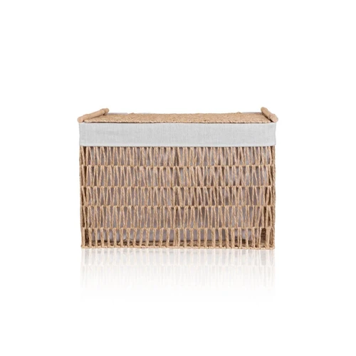 The Mia Cesta Hasır Organizer Sepet Naturel 62x42x42 Cm