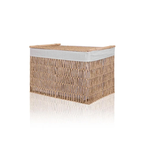 The Mia Cesta Hasır Organizer Sepet Naturel 62x42x42 Cm