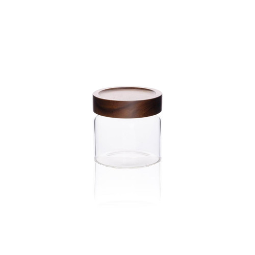 The Mia Akasya Yuvarlak Cam Kavanoz 500 Ml