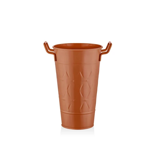 The Mia Prizma Vazo Saksı Terracota 40 Cm