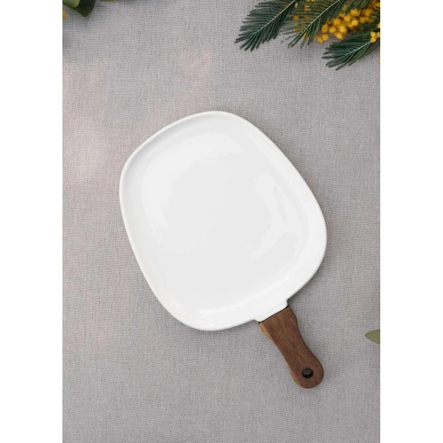 The Mia Woody Porselen Servis 32x20 Cm