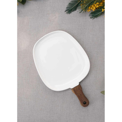 The Mia Woody Porselen Servis 32x20 Cm