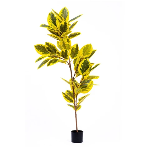 The Mia Ficus Altissima Yapay Ağaç Sarı Yeşil 6 Dal 170 Cm