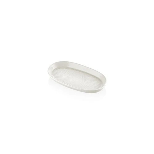 The Mia Noon Oval Servis 2li Krem 17 Cm