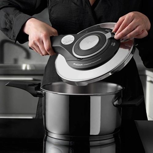 Jumbo Procook 4,5 Litre Gri Paslanmaz Çelik Düdüklü Tencere