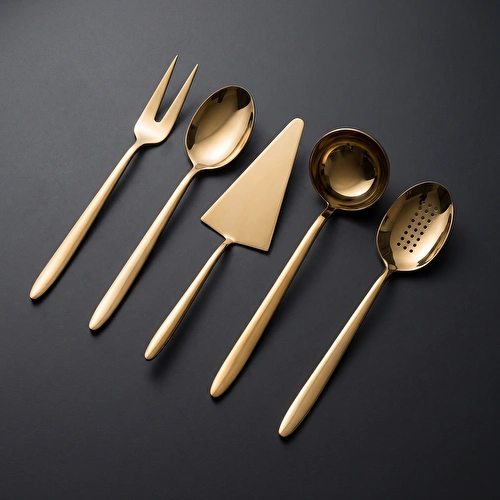 Jumbo 9400 5 Parça Titanyum Gold Servis Takımı