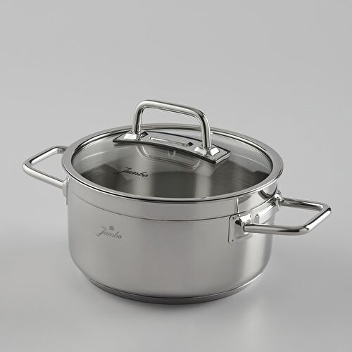 Jumbo Modena İndüksiyon Tabanlı Paslanmaz Çelik Derin Tencere 16 cm