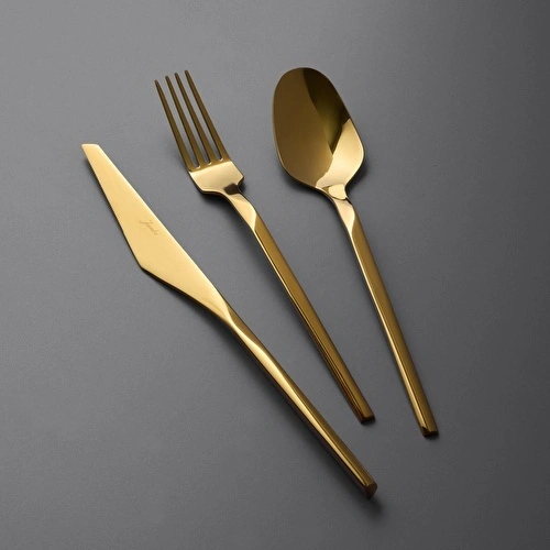 Jumbo 5100 Quartz Titanyum Gold 12 Kişilik 84 Parça Çatal Kaşık Bıçak Takımı Jumbo 5100 Quartz Titanyum Gold 12 Kişilik 84 Parça Çatal Kaşık Bıçak Takımı