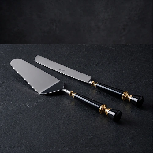 Jumbo Black 2 Parça Pasta Servis Seti