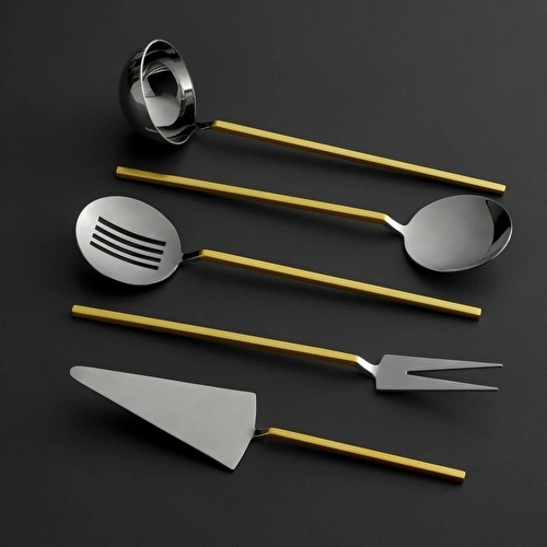 Jumbo 9100 5 Parça Mat Altın Servis Takımı