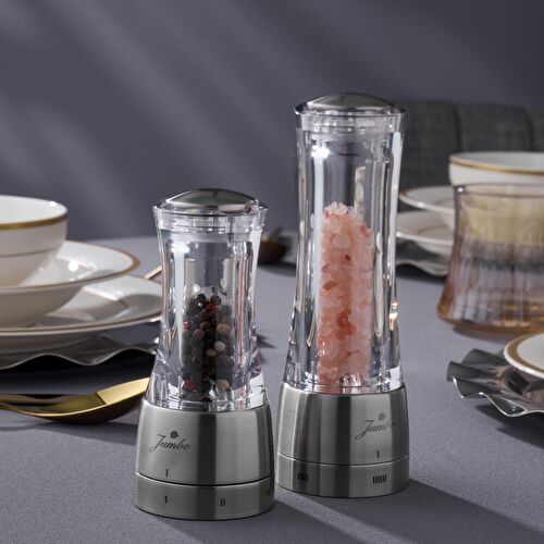 Jumbo New Spin Tuz&Karabiber Değirmeni 14 cm