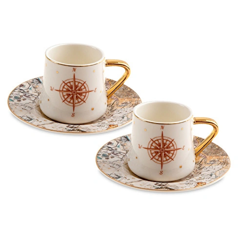 Jumbo Amiral 2 Kişilik Kahve Fincan Takımı Jumbo Amiral 2 Kişilik Kahve Fincan Takımı