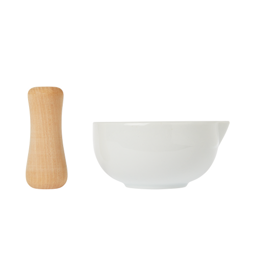 Flying Tiger Copenhagen Porselen Havan ve Ahşap Tokmak