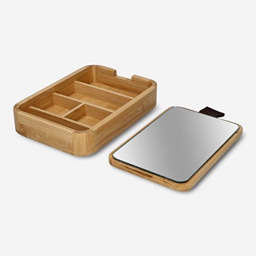 Flying Tiger Copenhagen Aynalı Bambu Takı Kutusu