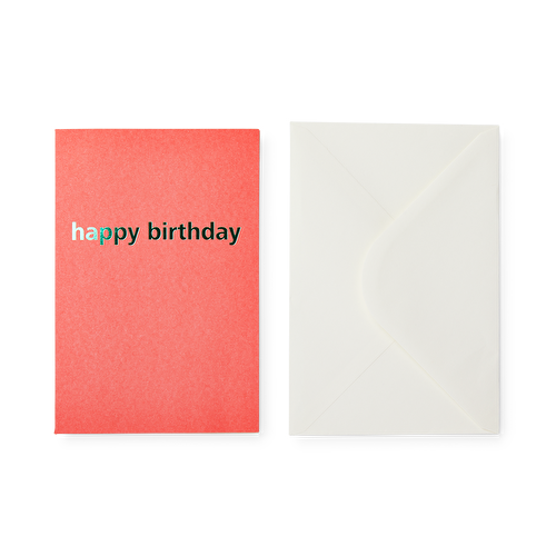 Flying Tiger Copenhagen Pembe Happy Birthday Kart