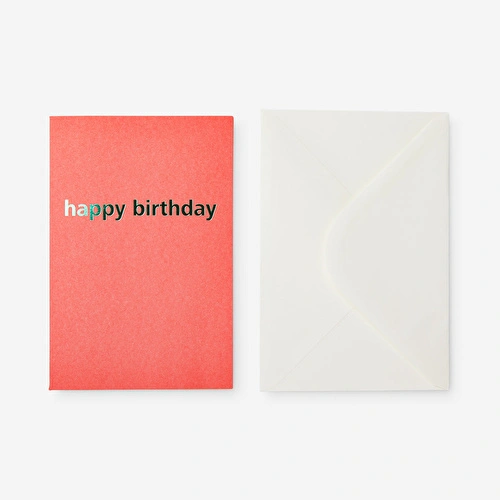 Flying Tiger Copenhagen Pembe Happy Birthday Kart Flying Tiger Copenhagen Pembe Happy Birthday Kart