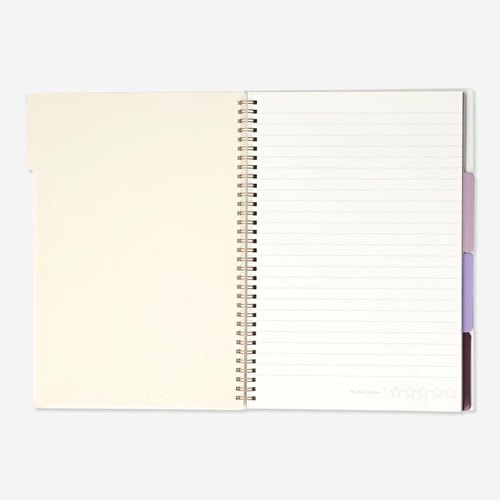 Flying Tiger Copenhagen Bölümlü 80 Yaprak Çizgili A4 Defter