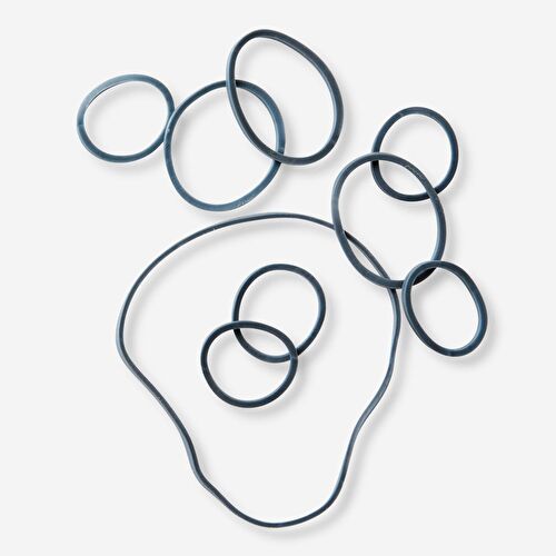 Flying Tiger Copenhagen Gri Renkte Küçük ve Büyük Lastik Bantlar Flying Tiger Copenhagen Gri Renkte Küçük ve Büyük Lastik Bantlar