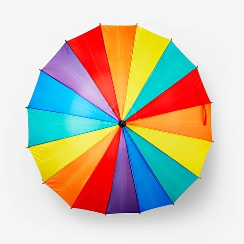 Flying Tiger Copenhagen Gökkuşağı Renkli Şemsiye