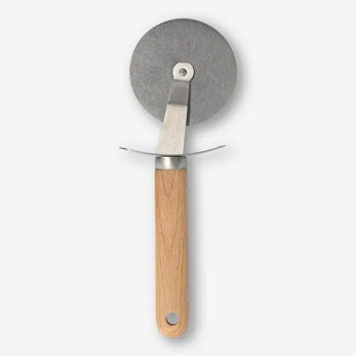 Flying Tiger Copenhagen Kayın Saplı Paslanmaz Çelik Pizza Kesici