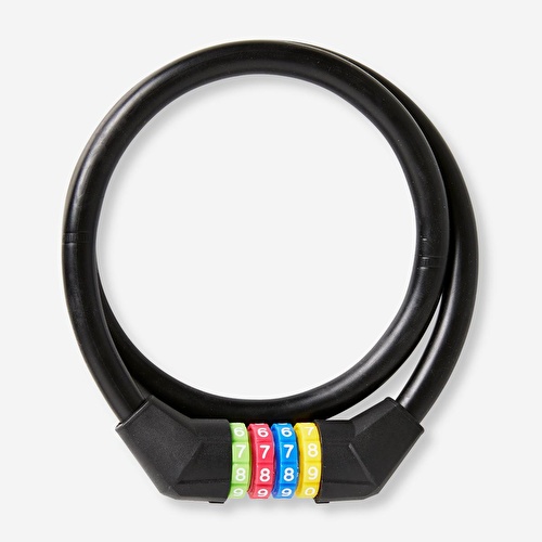 Flying Tiger Copenhagen Siyah Şifreli Bisiklet Kilidi 70 cm