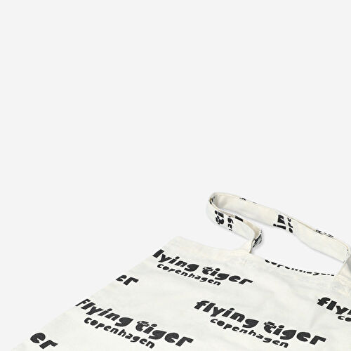 Flying Tiger Copenhagen Logolu Bez Çanta Flying Tiger Copenhagen Logolu Bez Çanta