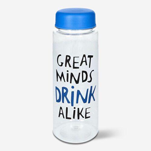 Flying Tiger Copenhagen Mavi Kapaklı Şeffaf Matara 500 ml