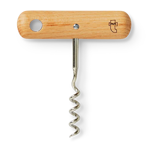 Flying Tiger Copenhagen Ahşap ve Paslanmaz Çelik Tirbuşon