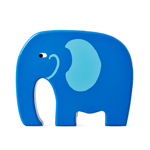 Flying Tiger Copenhagen Mavi Ahşap Fil Figürü
