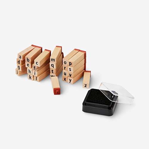 Flying Tiger Copenhagen Mini Ahşap Harf Damga Seti