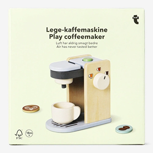 Flying Tiger Copenhagen Ahşap Oyuncak Kahve Makinesi