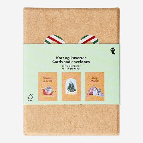 Flying Tiger Copenhagen 15'li Yılbaşı Kartpostal Seti 11 cm x 14,8 cm