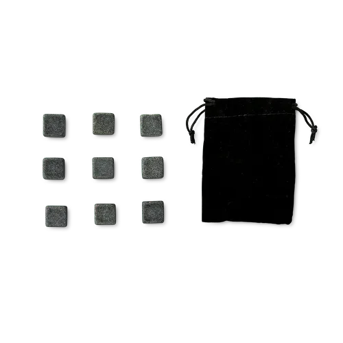 Flying Tiger Copenhagen 9'lu Kare Siyah Granit Soğutma Taşları