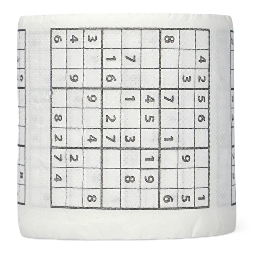 Flying Tiger Copenhagen Sudoku Desenli Beyaz Tuvalet Kağıdı