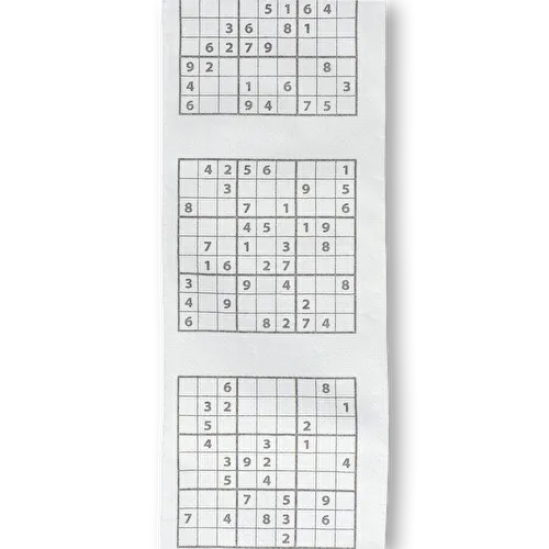 Flying Tiger Copenhagen Sudoku Desenli Beyaz Tuvalet Kağıdı