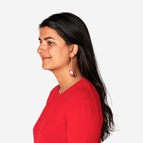 Flying Tiger Copenhagen Noel Baba Figürlü Küpe