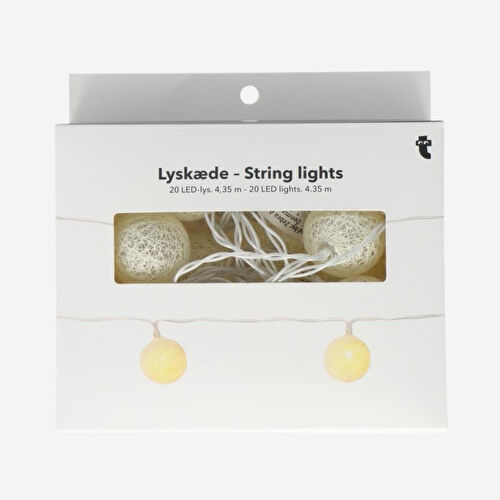 Flying Tiger Copenhagen 20 Adet Bej Renkli Toplu Işık Zinciri