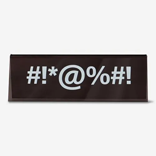 Flying Tiger Copenhagen Siyah Masaüstü Tabela