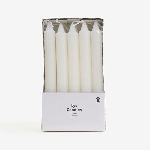 Flying Tiger Copenhagen Beyaz Şamdan Mumu