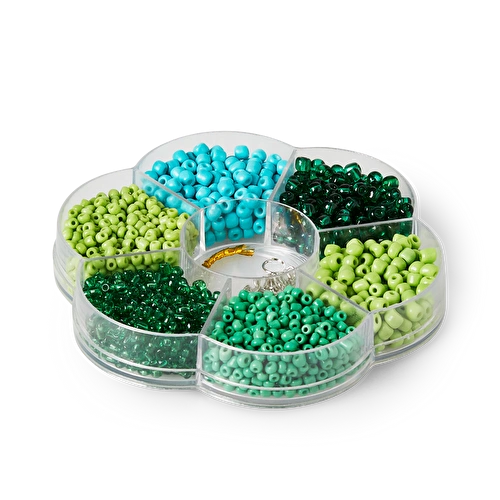 Flying Tiger Copenhagen Yeşil Cam Boncuk Seti