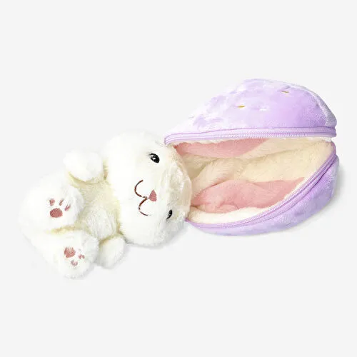 Flying Tiger Copenhagen Mor Yumurta Detaylı Beyaz Peluş Tavşan