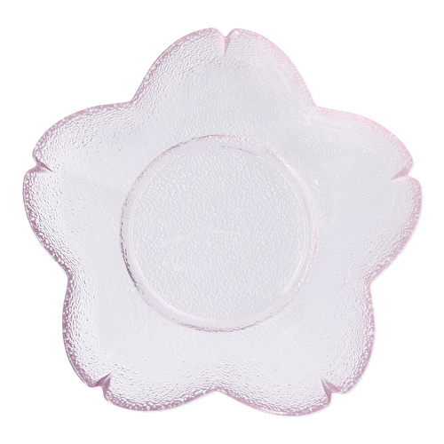 Flying Tiger Copenhagen Pembe Çiçek Şeklinde Cam Tabak