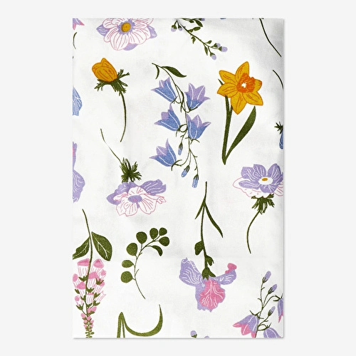 Flying Tiger Copenhagen Bahar Çiçekleri Desenli Pamuklu Masa Örtüsü 140 cm x 220 cm