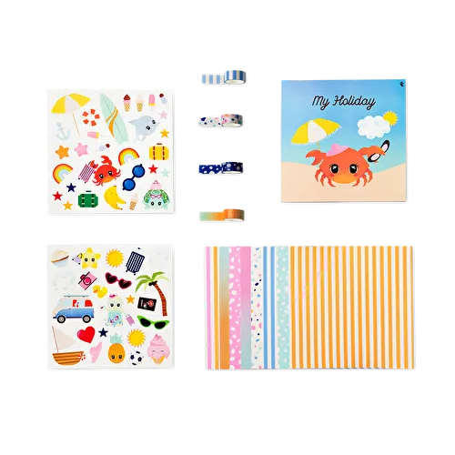 Flying Tiger Copenhagen Seyahat Boy Taşınabilir Stickerlı El İşi Kitabı
